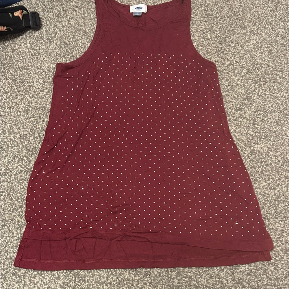 Old Navy Maroon Tank Top